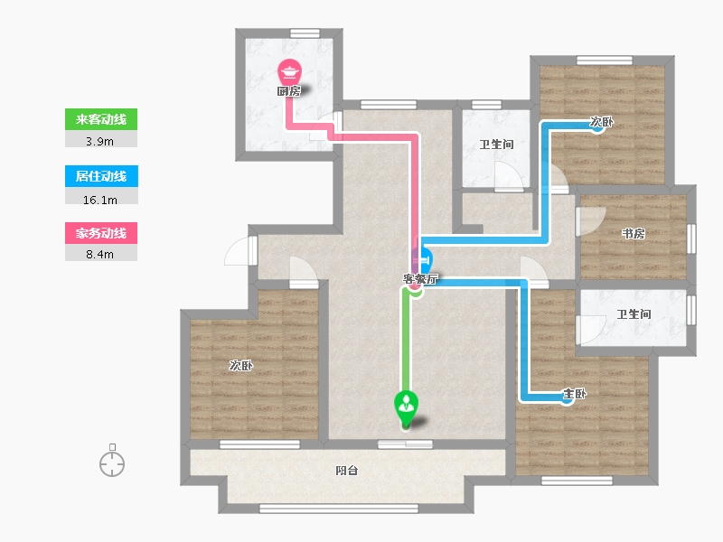 山东省-临沂市-康和佳苑-118.37-户型库-动静线