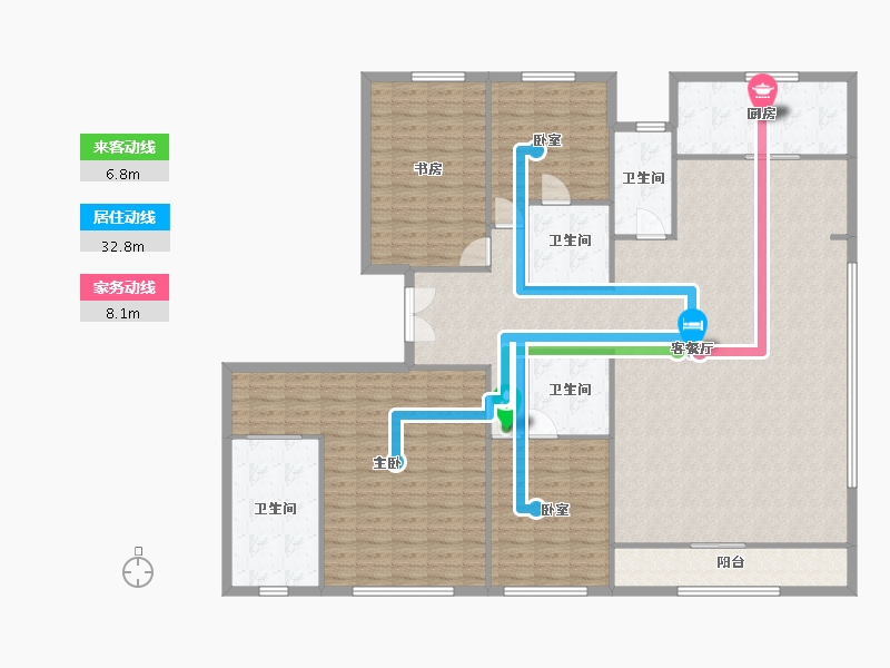 陕西省-西安市-高新云墅-192.00-户型库-动静线