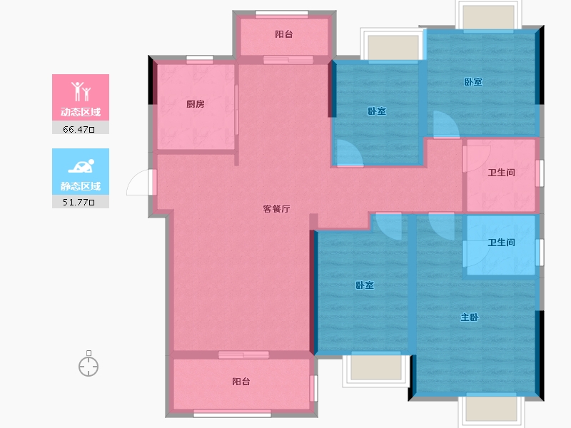 江西省-吉安市-万家悦景家园-111.20-户型库-动静分区