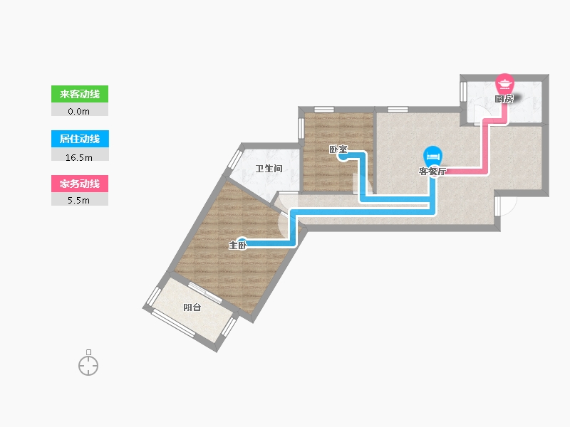 北京-北京市-兆丰园小区-三区-65.44-户型库-动静线