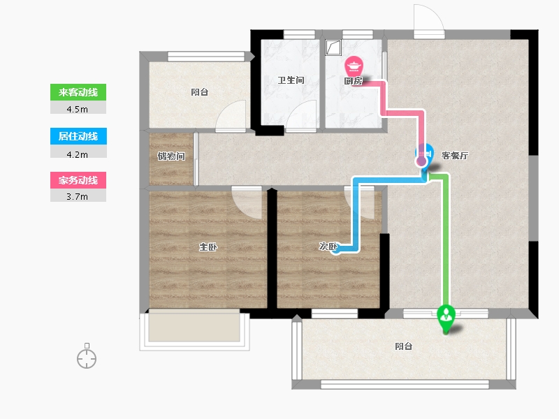 广东省-韶关市-丹霞新城-71.66-户型库-动静线