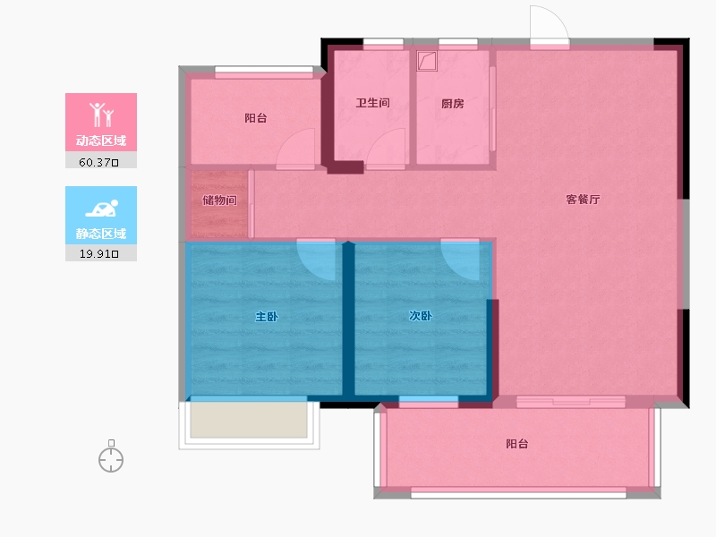 广东省-韶关市-丹霞新城-71.66-户型库-动静分区