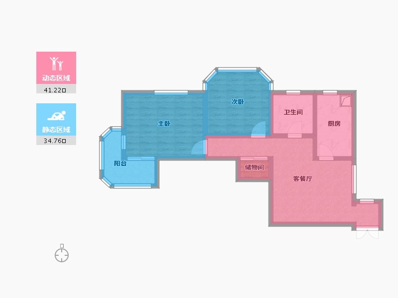 上海-上海市-金杨公寓-68.00-户型库-动静分区