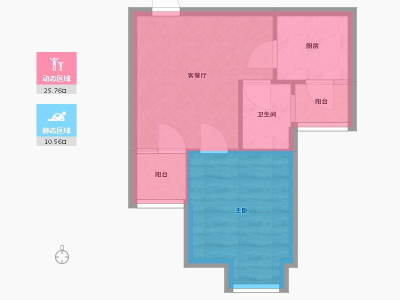 重庆-重庆市-渝水苑-34.40-户型库-动静分区