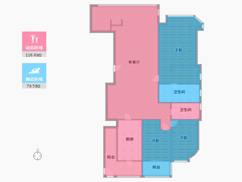 福建省-福州市-融侨外滩-186.40-户型库-动静分区