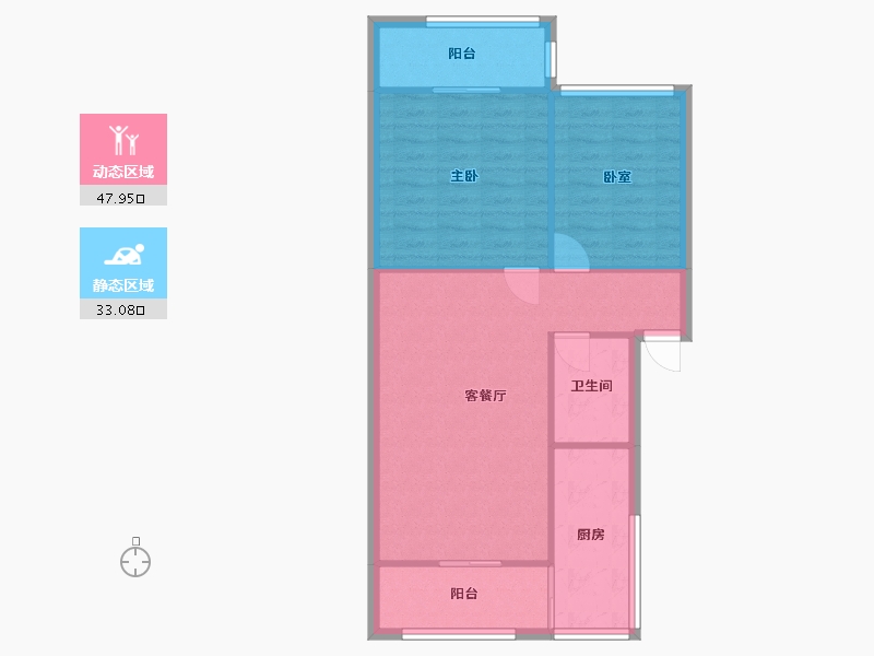 四川省-成都市-红运花园馨苑-70.00-户型库-动静分区