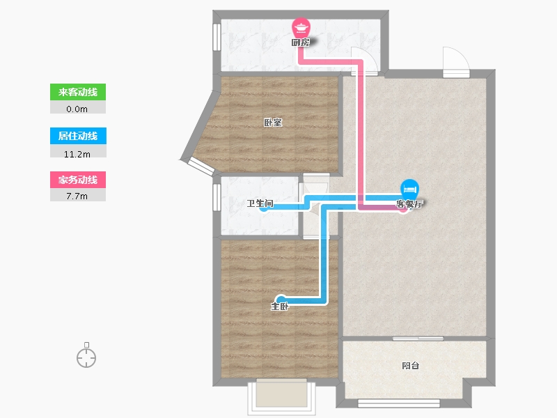 湖南省-长沙市-曙光领峰-76.00-户型库-动静线