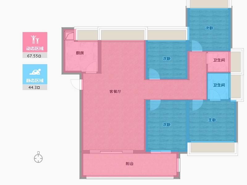 福建省-福州市-永泰温泉小镇-100.00-户型库-动静分区