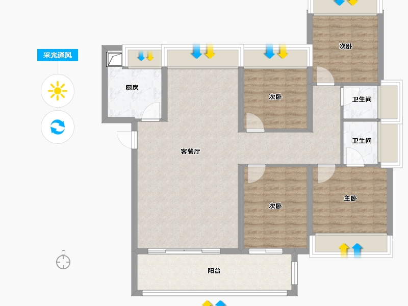 福建省-福州市-永泰温泉小镇-100.00-户型库-采光通风