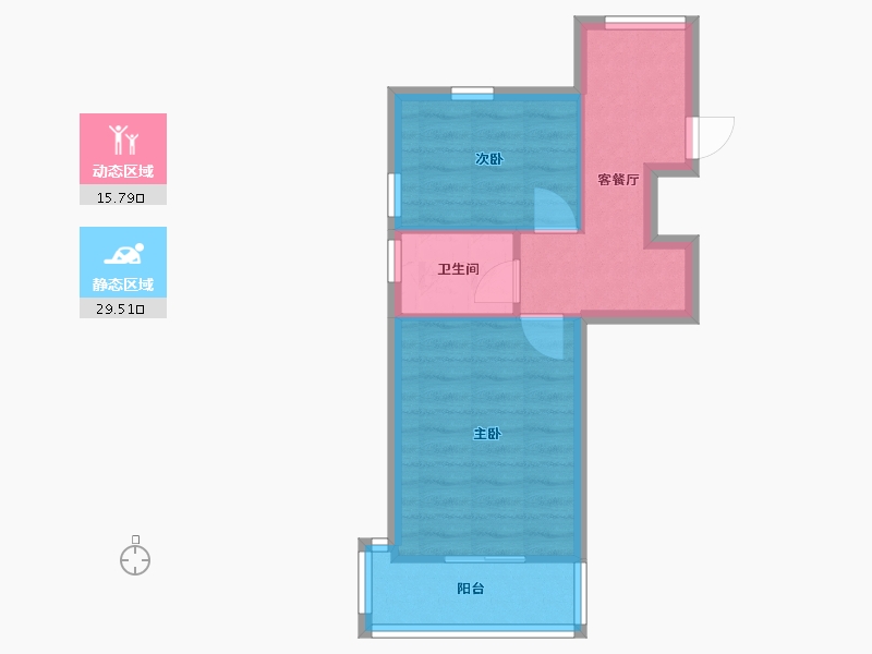 上海-上海市-兴国苑-40.00-户型库-动静分区