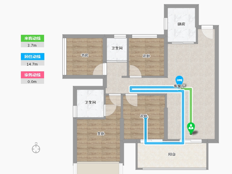 广西壮族自治区-南宁市-大都知园-75.20-户型库-动静线