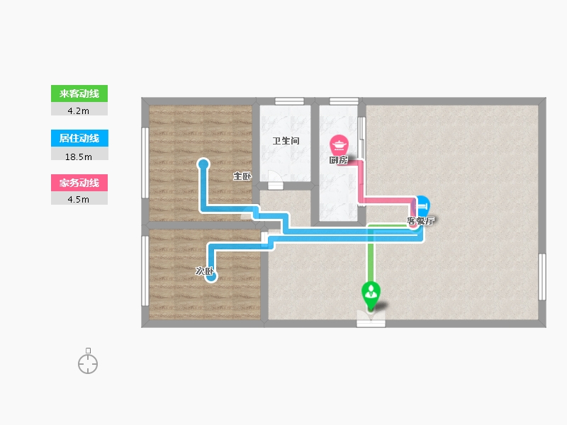 黑龙江省-哈尔滨市-汇宏时代广场-89.60-户型库-动静线