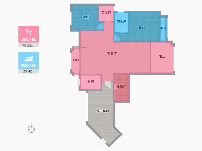 贵州省-贵阳市-山水黔城-200.00-户型库-动静分区