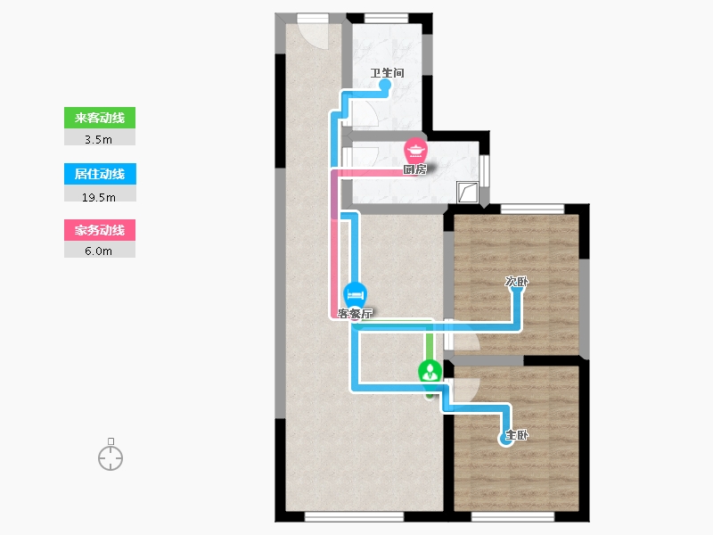 河南省-郑州市-理想名家-69.95-户型库-动静线