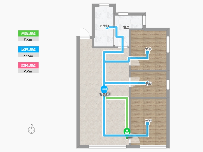 湖南省-长沙市-湖南省地质测试研究院-新办公楼-84.00-户型库-动静线