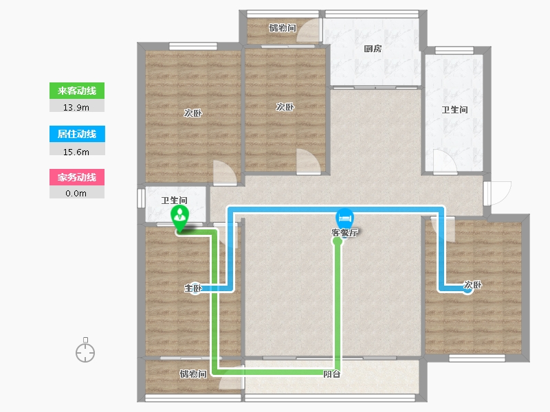 山西省-太原市-中铁十二局集团铁道大厦-122.00-户型库-动静线