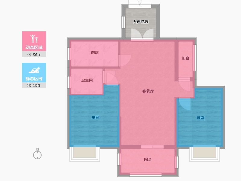 江西省-赣州市-江山一品-72.83-户型库-动静分区