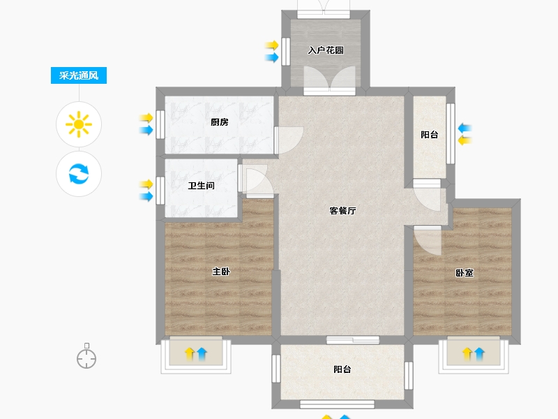 江西省-赣州市-江山一品-72.83-户型库-采光通风