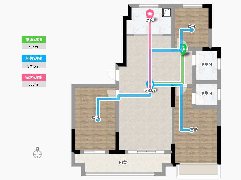 山东省-济宁市-儒林苑-103.42-户型库-动静线