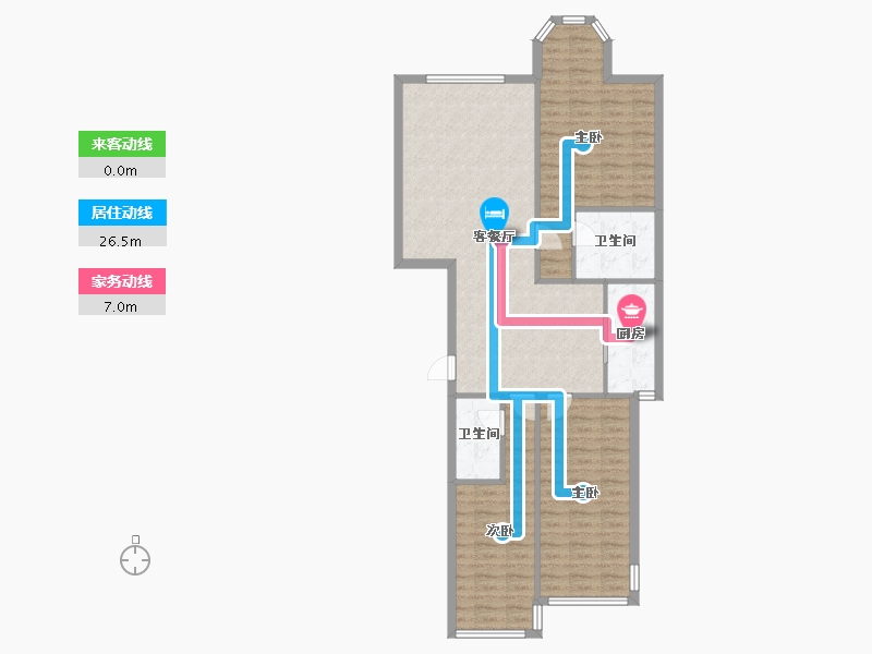 陕西省-榆林市-塞维利亚-116.80-户型库-动静线