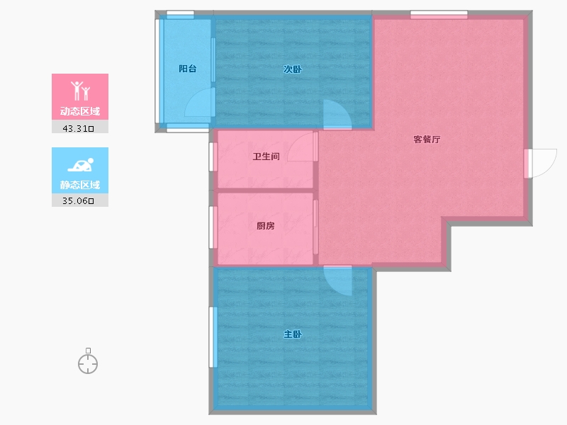 海南省-海口市-农行小区-73.96-户型库-动静分区