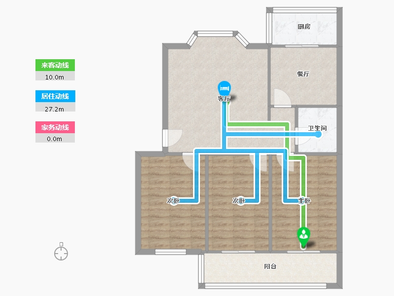 河南省-郑州市-郑州测绘学校-家属院-76.00-户型库-动静线