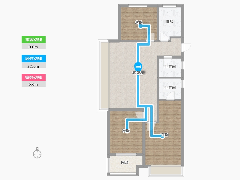 贵州省-黔东南苗族侗族自治州-印象山水-104.80-户型库-动静线