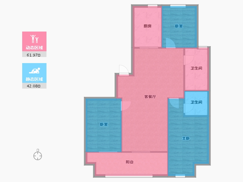 山东省-临沂市-名仕温泉国际城-107.20-户型库-动静分区