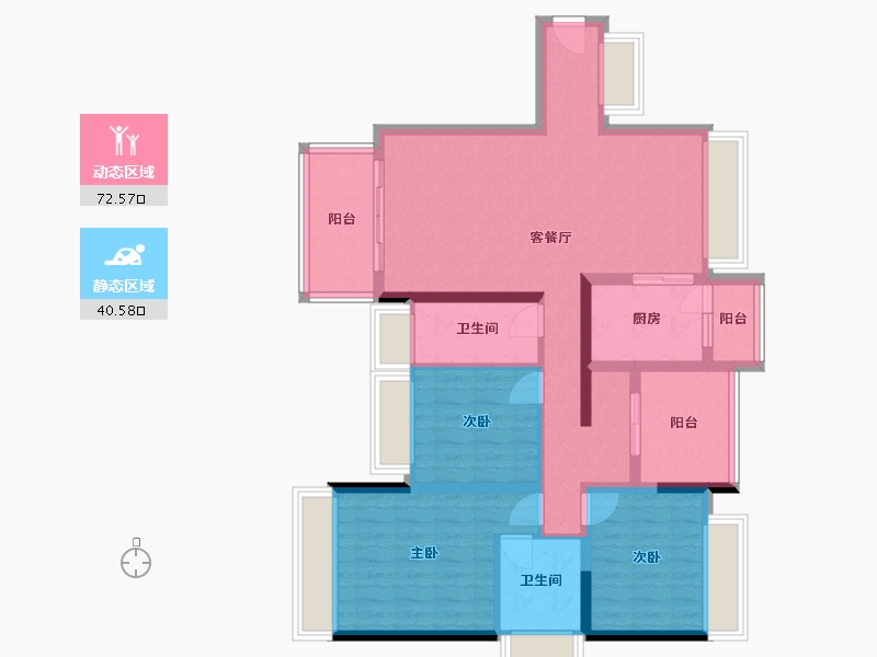 广东省-清远市-君临天下-141.60-户型库-动静分区