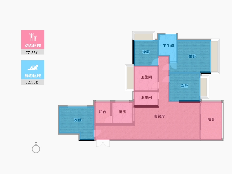 广东省-湛江市-康馨嘉园-103.20-户型库-动静分区