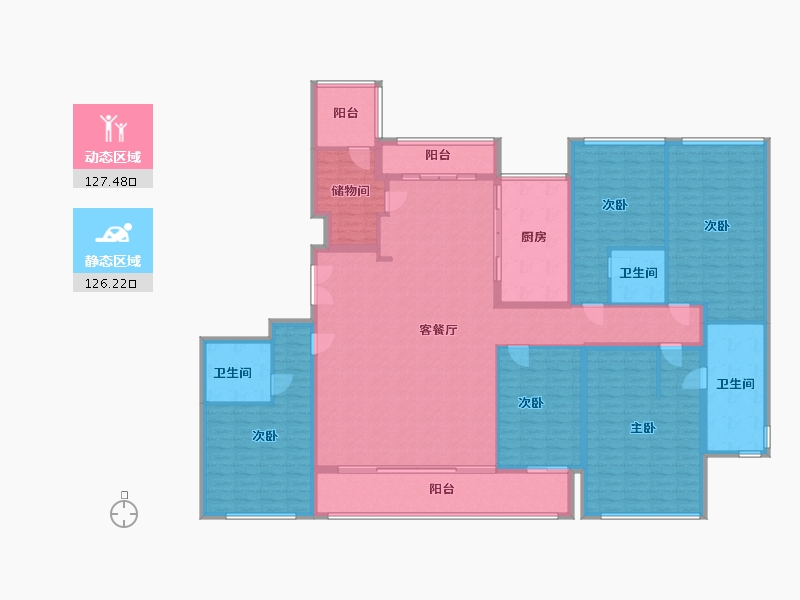 浙江省-宁波市-滨江誉品-237.60-户型库-动静分区