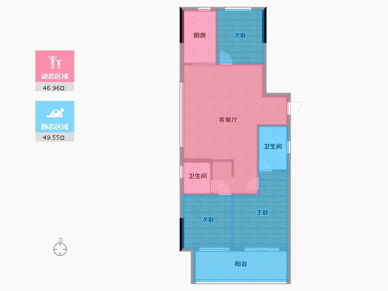 福建省-福州市-福气雅居-77.06-户型库-动静分区