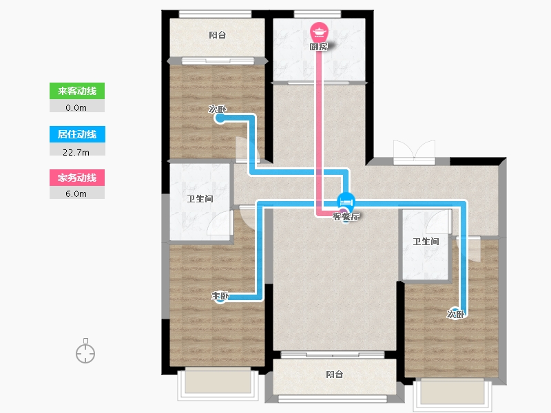 山西省-大同市-文瀛御湖湾-101.80-户型库-动静线