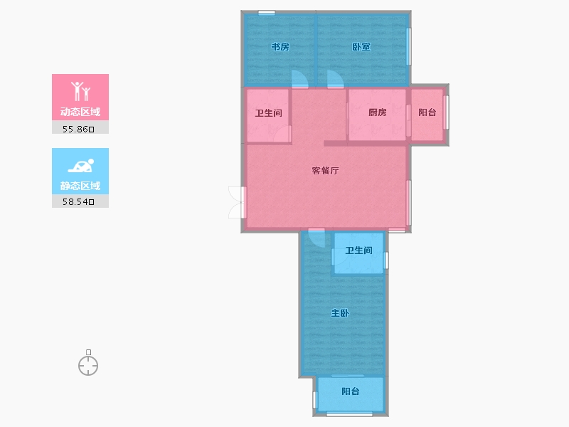 河北省-邯郸市-柳林国粹嘉苑-103.62-户型库-动静分区