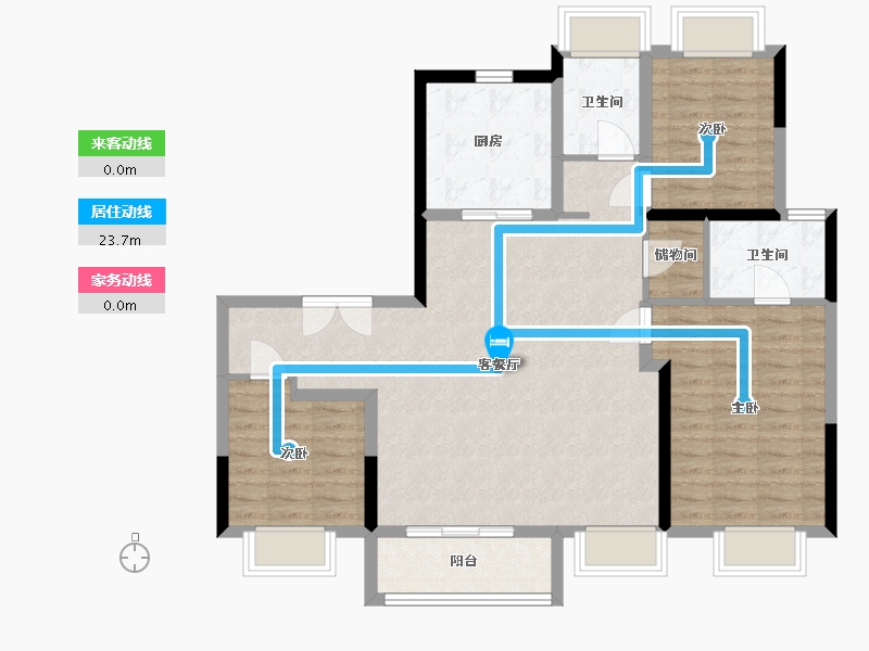 江苏省-苏州市-明玥逸庭-113.00-户型库-动静线