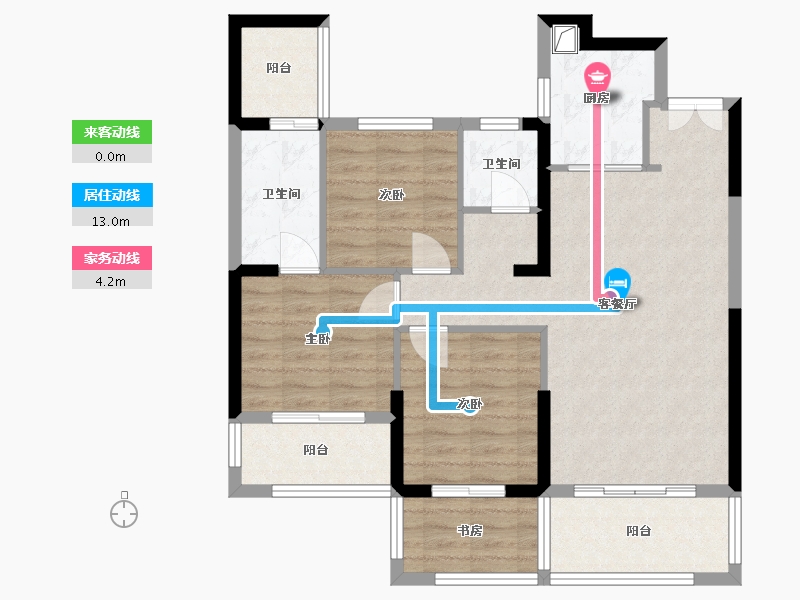 湖南省-怀化市-建鸿达鸿都-85.12-户型库-动静线