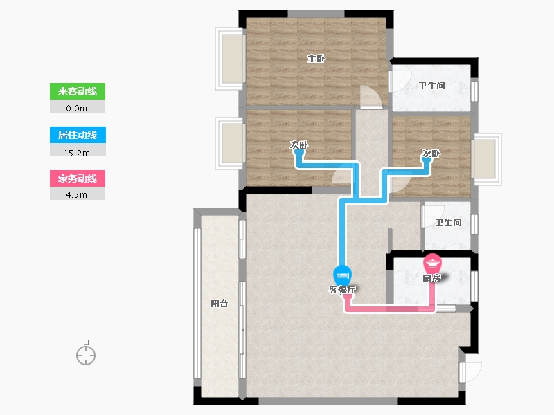 江西省-景德镇市-陶阳菁华轩-108.00-户型库-动静线