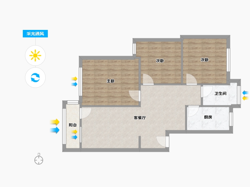 福建省-泉州市-西湖盛荣苑-一期-88.00-户型库-采光通风