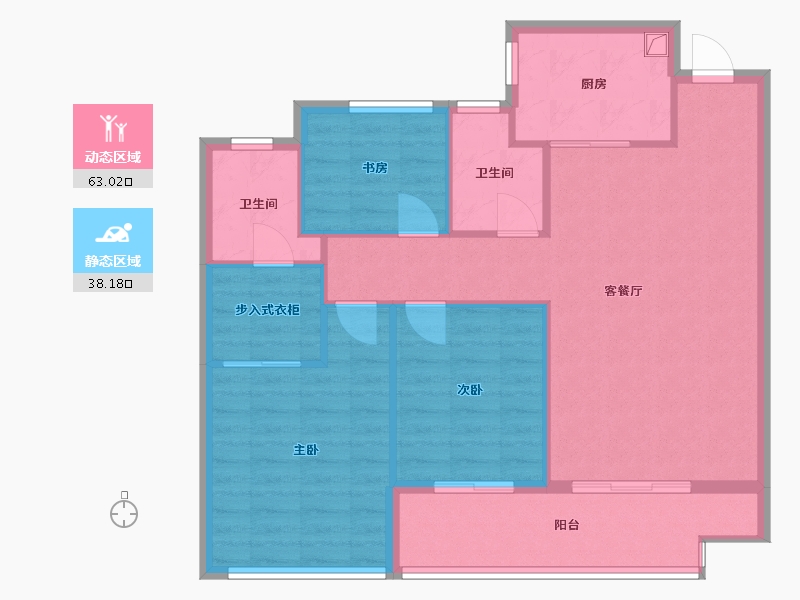 山东省-枣庄市-春风里-92.00-户型库-动静分区