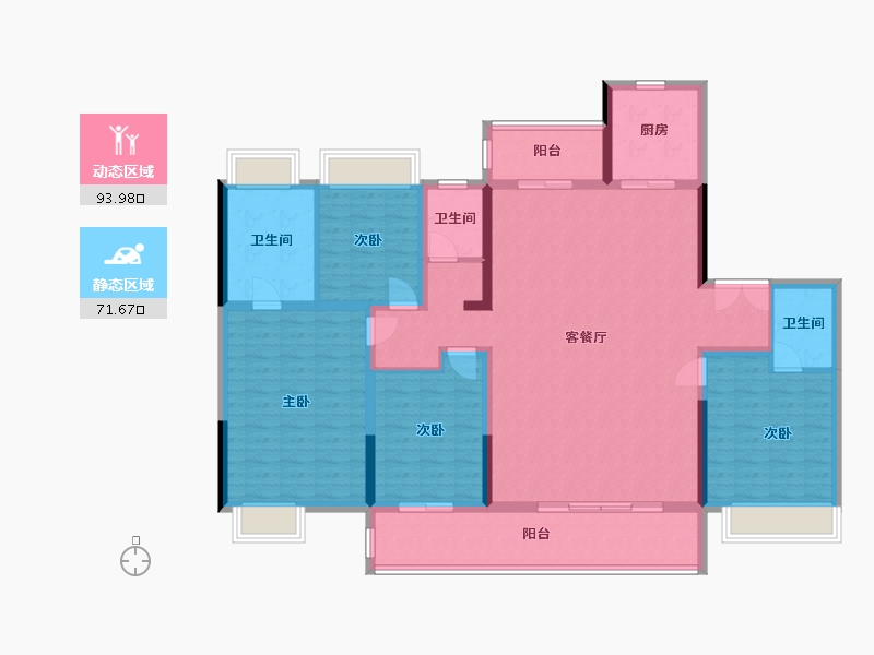 安徽省-阜阳市-欧帆时代之光-151.37-户型库-动静分区