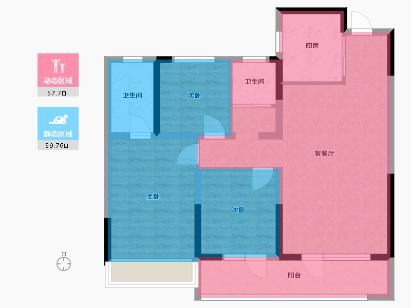 山东省-济宁市-　顺兴府-86.46-户型库-动静分区