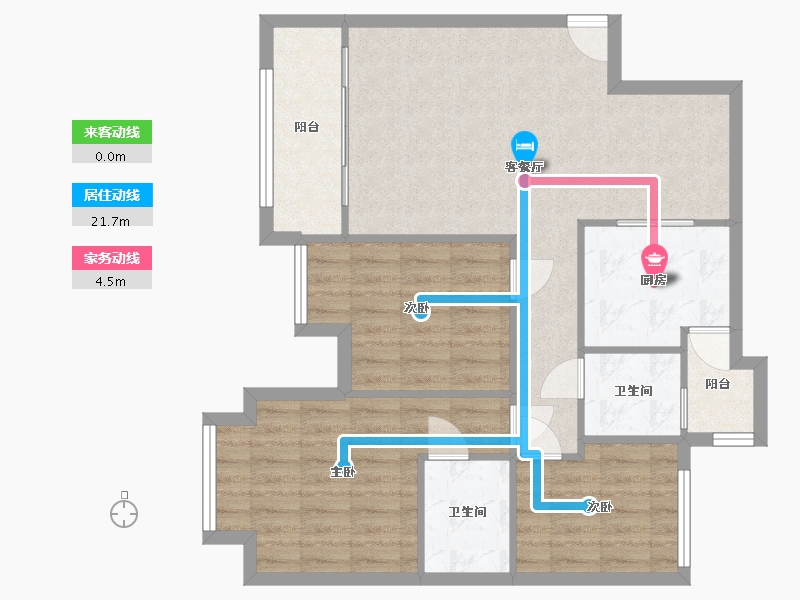 重庆-重庆市-金科天宸一街区-81.00-户型库-动静线