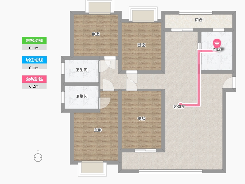 贵州省-遵义市-首府壹号-133.25-户型库-动静线