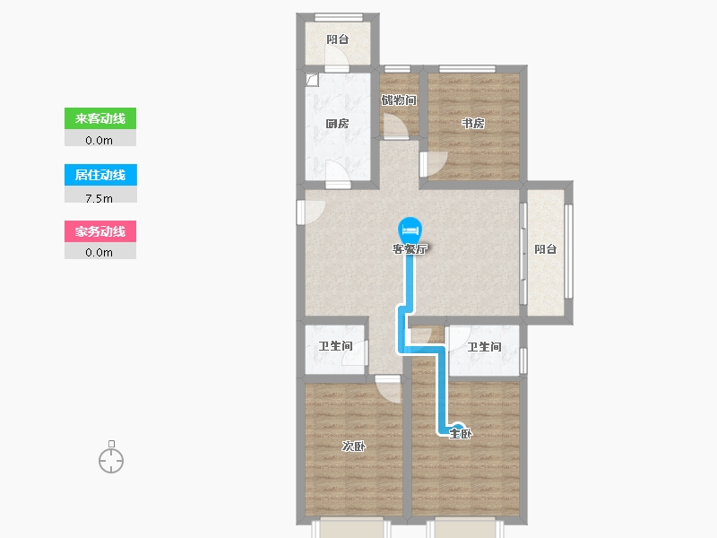 山西省-晋城市-金华苑-二期-112.00-户型库-动静线