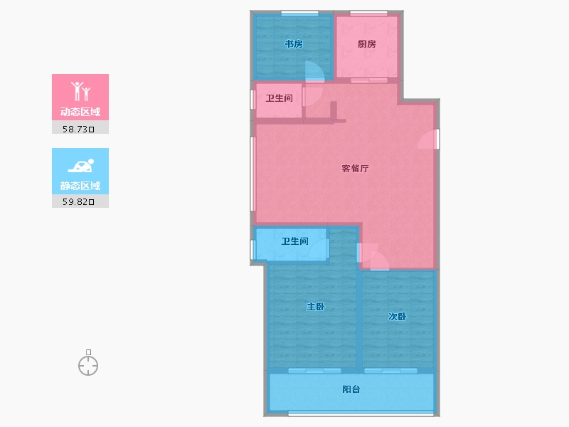 山东省-济宁市-济宁国投四季朗悦-107.20-户型库-动静分区