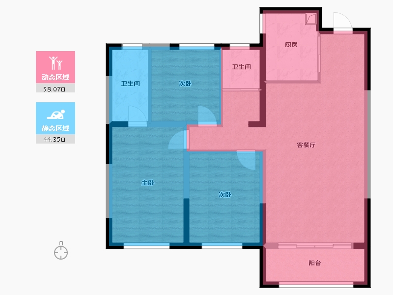 河北省-保定市-中国府-92.02-户型库-动静分区