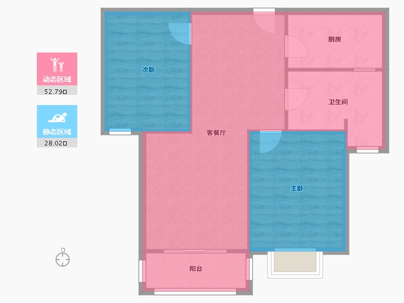 陕西省-西安市-赛高国际-75.20-户型库-动静分区