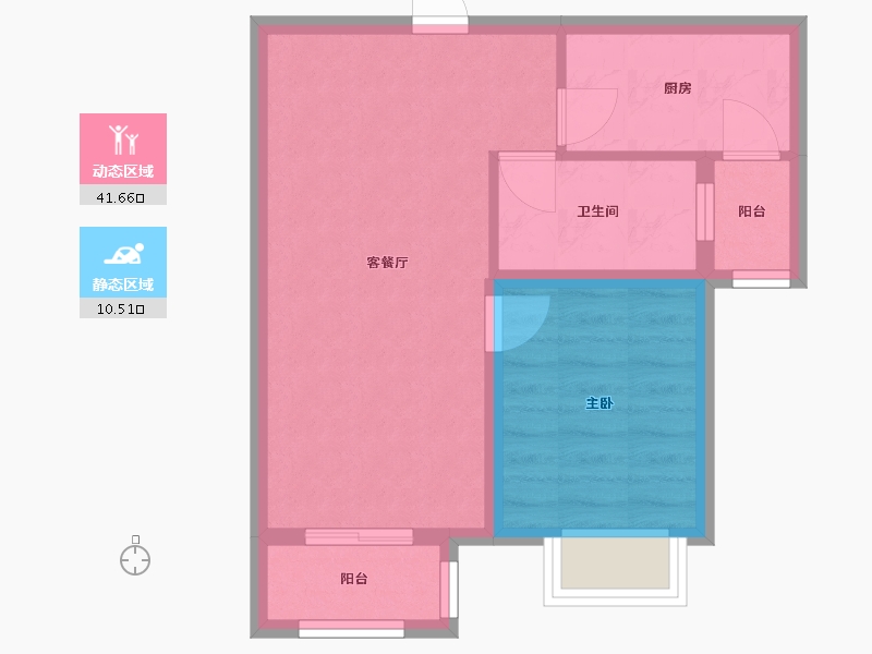 河北省-廊坊市-珠光逸景-52.00-户型库-动静分区