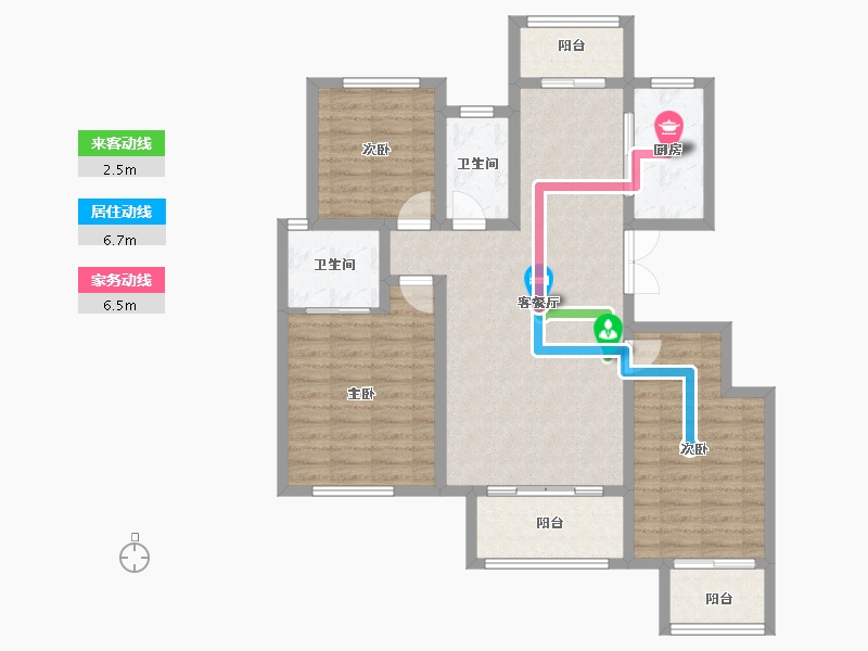 河南省-平顶山市-和家园-96.00-户型库-动静线