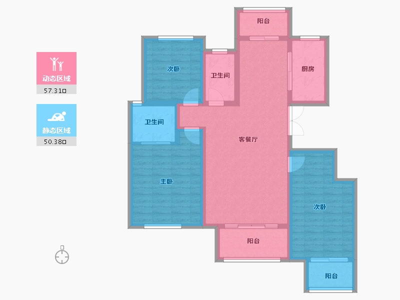 河南省-平顶山市-和家园-96.00-户型库-动静分区